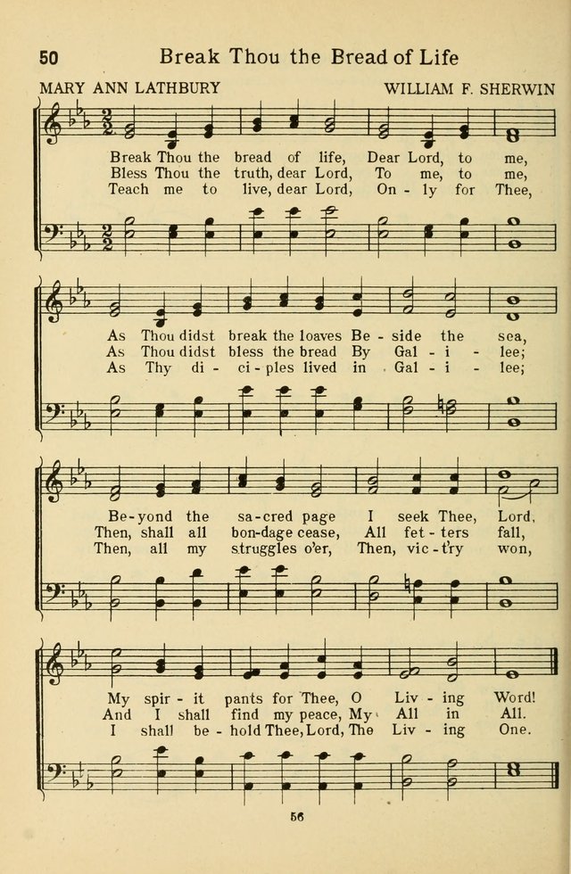 Songs of Service: for use in assemblies of young people and older boys and girls page 58