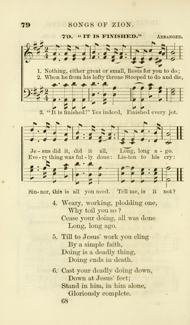 Songs of Zion Enlarged: a manual of the best and most popular hymns and tunes, for social and private devotion page 75