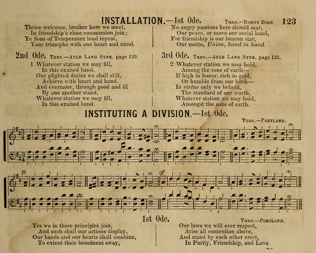 Temperance Chimes: comprising a great variety of new music, glees, songs, and hymns, designed for the use of temperance meeting and organizations, glee clubs, bands of hope, and the home circle page 123