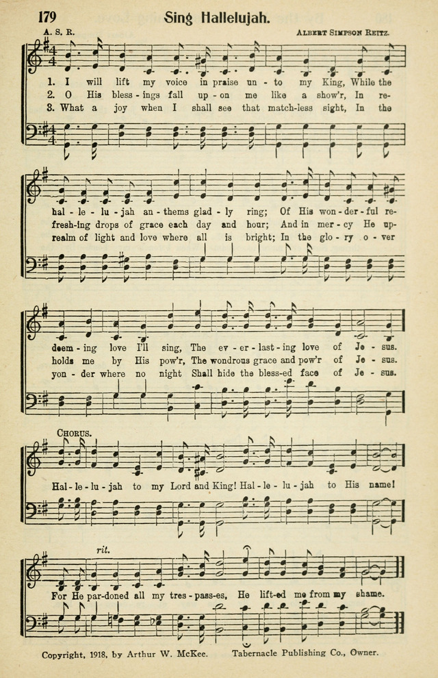 Tabernacle Hymns: No. 2 page 179