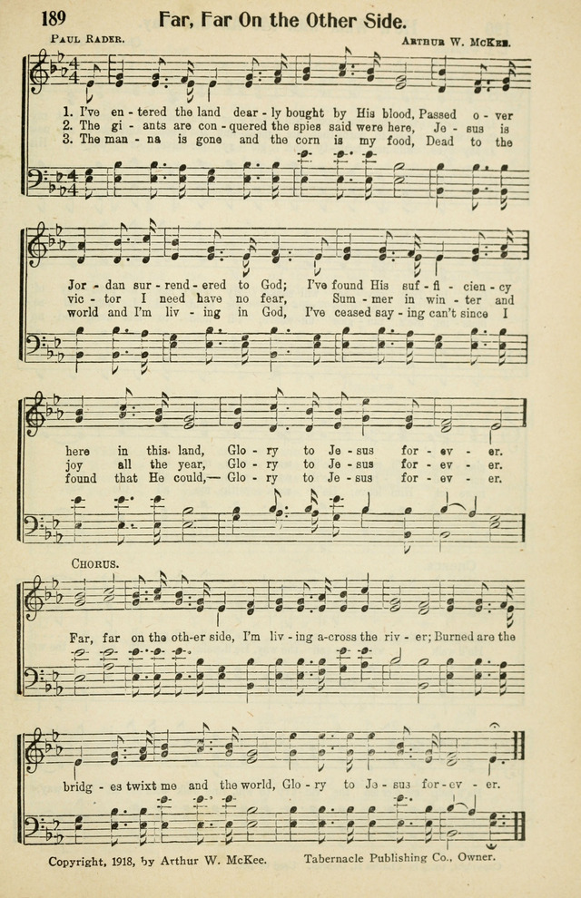 Tabernacle Hymns: No. 2 page 189