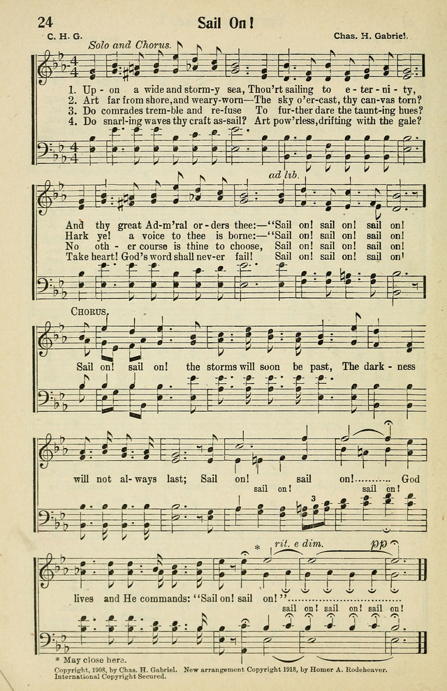 Tabernacle Hymns: No. 2 page 24