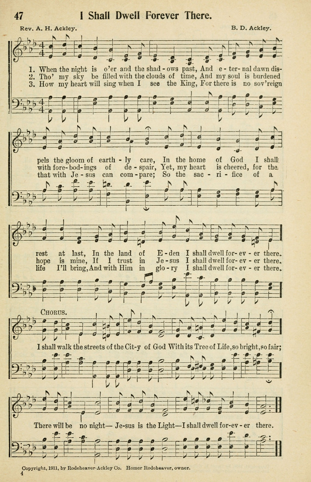 Tabernacle Hymns: No. 2 page 47