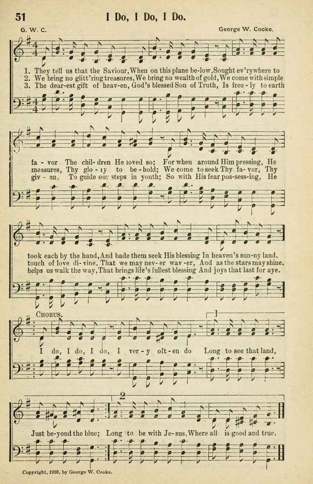 Tabernacle Hymns: No. 2 page 51