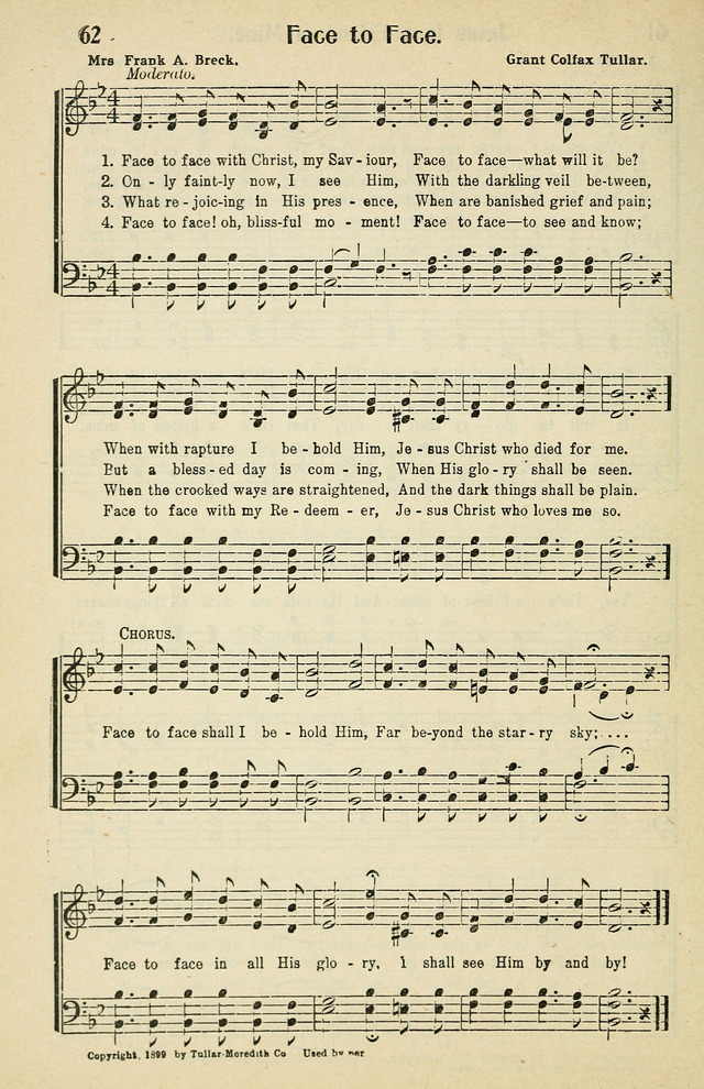 Tabernacle Hymns: No. 2 page 62