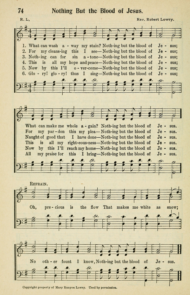 Tabernacle Hymns: No. 2 page 74