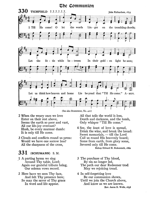 The Hymnal : published in 1895 and revised in 1911 by authority of the General Assembly of the Presbyterian Church in the United States of America : with the supplement of 1917 page 446