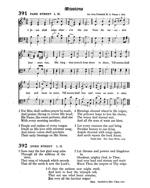 The Hymnal : published in 1895 and revised in 1911 by authority of the General Assembly of the Presbyterian Church in the United States of America : with the supplement of 1917 page 523
