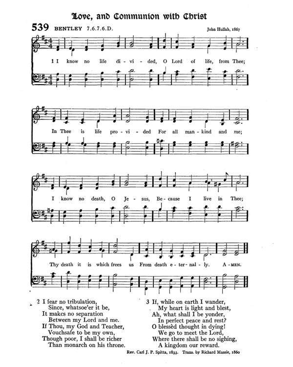 The Hymnal : published in 1895 and revised in 1911 by authority of the General Assembly of the Presbyterian Church in the United States of America : with the supplement of 1917 page 709