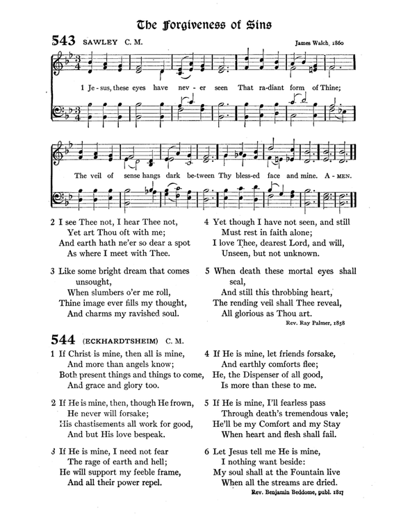 The Hymnal : published in 1895 and revised in 1911 by authority of the General Assembly of the Presbyterian Church in the United States of America : with the supplement of 1917 page 715