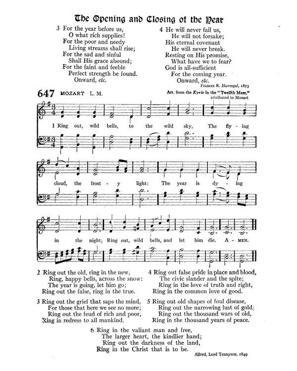 The Hymnal : published in 1895 and revised in 1911 by authority of the General Assembly of the Presbyterian Church in the United States of America : with the supplement of 1917 page 851
