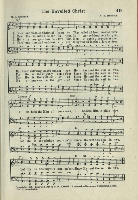 Tabernacle Hymns: Number Five page 39