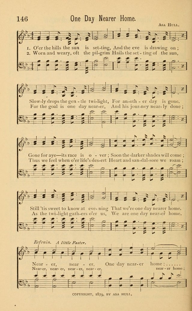 Temperance Rallying Songs: consisting of a large variety of solos, quartettes, and choruses, suited to every phase of the great temperance reformation page 146