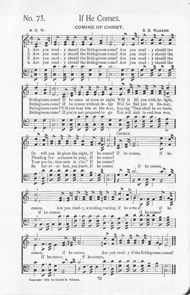 Truth in Song: for General Gospel Work page 73