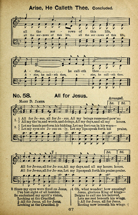 Triumphant Songs Nos. 3 and 4 Combined page 67