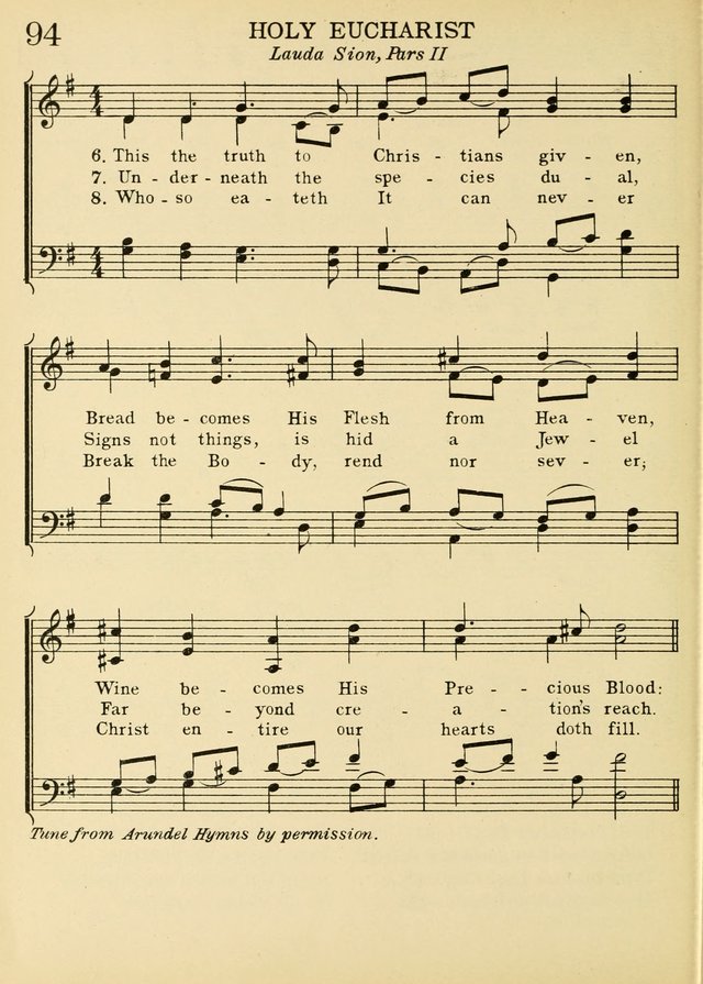 A Treasury of Catholic Song: comprising some two hundred hymns from Catholic soruces old and new page 116