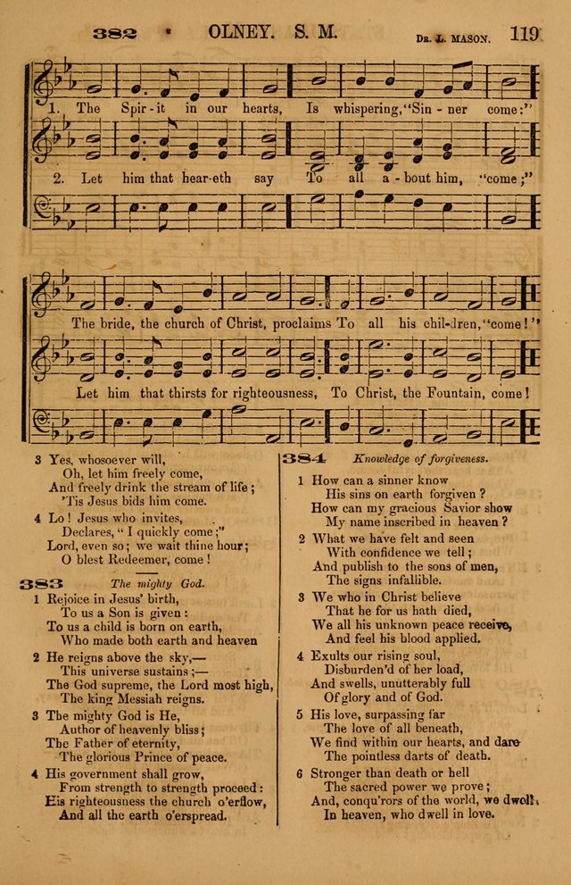 The Tribute of Praise: a collection of hymns and tunes for public and social worship, and for use in the family circle page 119