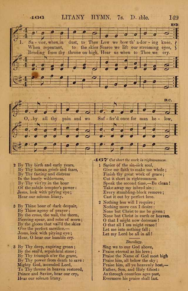 The Tribute of Praise: a collection of hymns and tunes for public and social worship, and for use in the family circle page 149