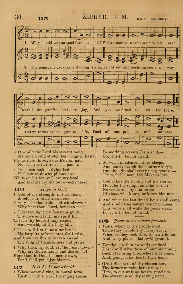 The Tribute of Praise: a collection of hymns and tunes for public and social worship, and for use in the family circle page 36