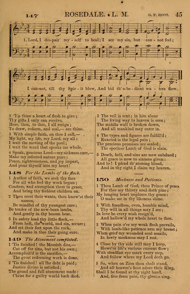 The Tribute of Praise: a collection of hymns and tunes for public and social worship, and for use in the family circle page 45