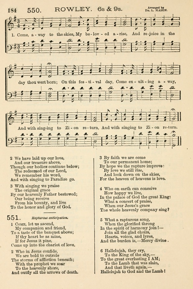 The Tribute of Praise: a collection of hymns and tunes for public and social worship, and for the use in the family circle and Sabbath school page 184