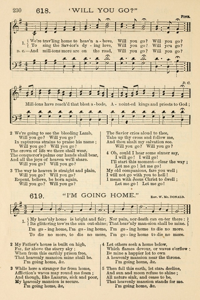 The Tribute of Praise: a collection of hymns and tunes for public and social worship, and for the use in the family circle and Sabbath school page 230
