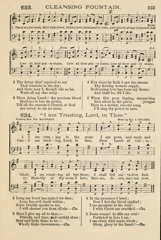 The Tribute of Praise: a collection of hymns and tunes for public and social worship, and for the use in the family circle and Sabbath school page 233