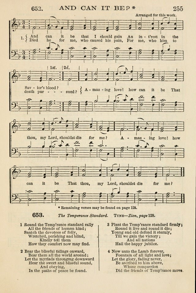 The Tribute of Praise: a collection of hymns and tunes for public and social worship, and for the use in the family circle and Sabbath school page 255