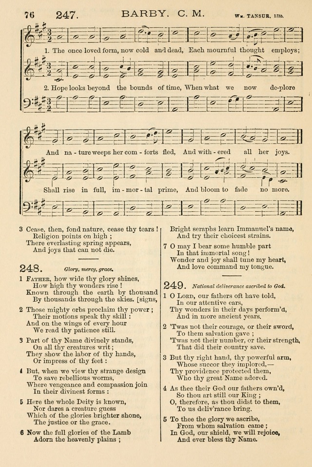 The Tribute of Praise: a collection of hymns and tunes for public and social worship, and for the use in the family circle and Sabbath school page 76