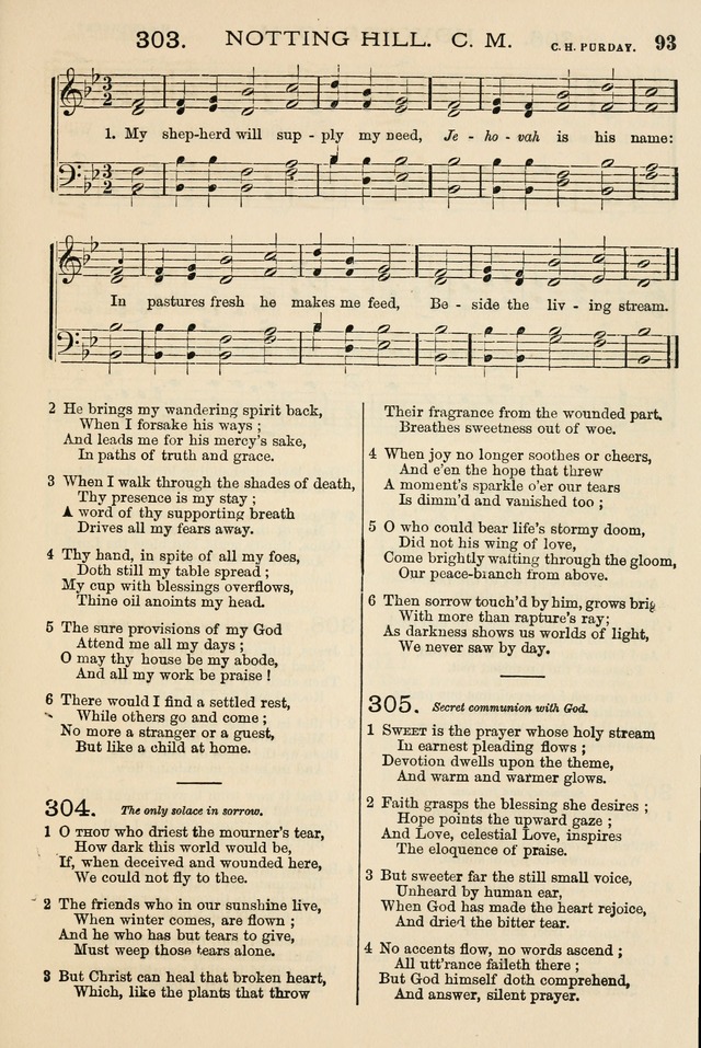 The Tribute of Praise: a collection of hymns and tunes for public and social worship, and for the use in the family circle and Sabbath school page 93