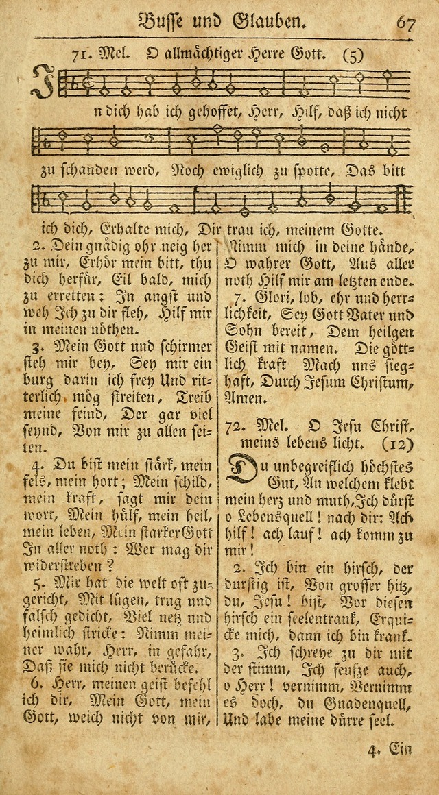 Ein Unpartheyisches Gesang-Buch: enthaltend geistreiche Lieder und Psalmen, zum allgemeinen Gebrauch des wahren Gottesdienstes auf begehren der Brüderschaft der Menoniten Gemeinen...(2nd verb. aufl.) page 139
