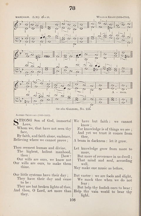 The University Hymn Book page 107