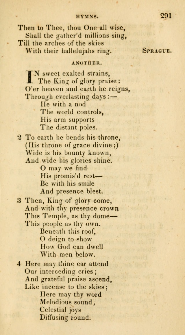The Universalist Hymn-Book: a new collection of psalms and hymns, for the use of Universalist Societies (Stereotype ed.) page 291