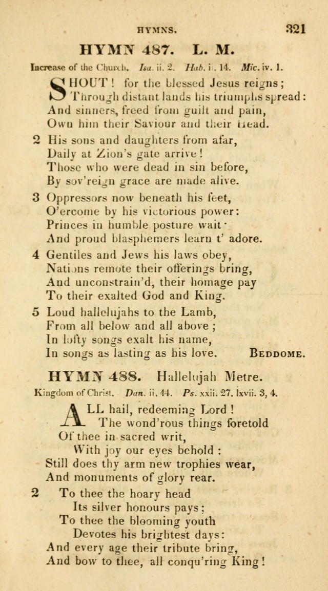 The Universalist Hymn-Book: a new collection of psalms and hymns, for the use of Universalist Societies (Stereotype ed.) page 321
