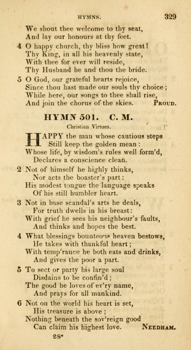The Universalist Hymn-Book: a new collection of psalms and hymns, for the use of Universalist Societies (Stereotype ed.) page 329