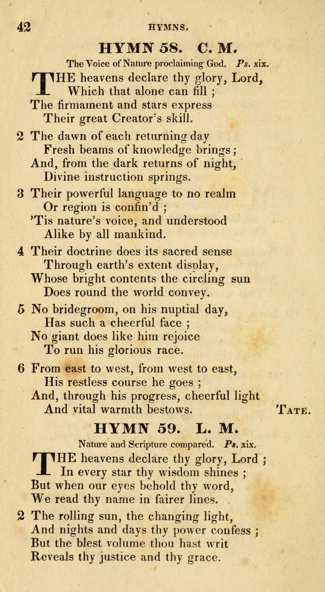 The Universalist Hymn-Book: a new collection of psalms and hymns, for the use of Universalist Societies (Stereotype ed.) page 42