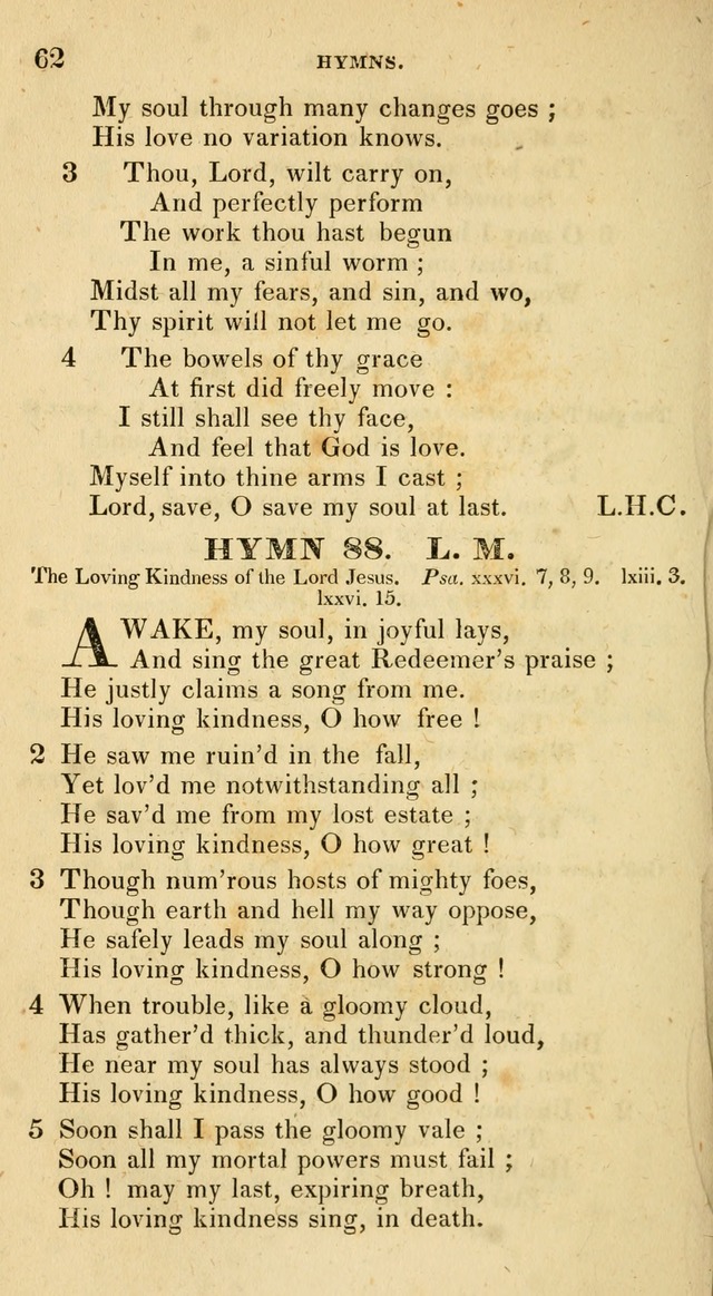 The Universalist Hymn-Book: a new collection of psalms and hymns, for the use of Universalist Societies (Stereotype ed.) page 62