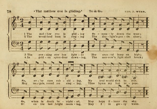 The Union Singing Book: arranged for and adapted to the Sunday school union hymn book page 76