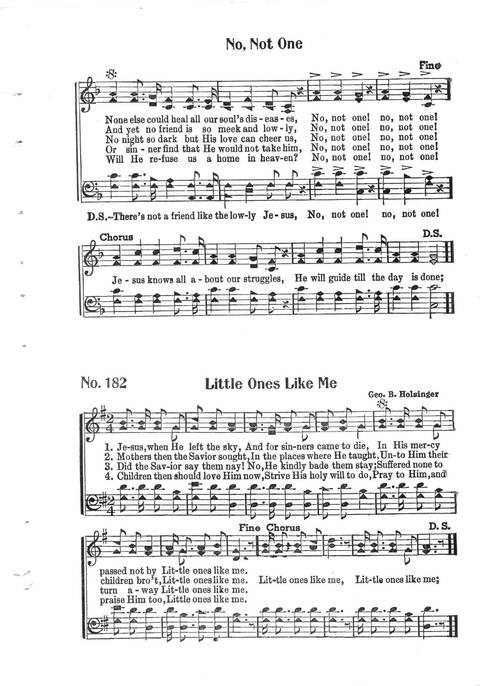 Universal Songs and Hymns, a complete hymnal page 171