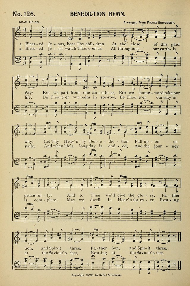 Uplifted Voices: a 20th century hymn book for sunday-schools and devotional meetings page 126