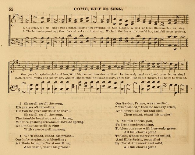 The Violet: a book of music and hymns, with lessons of instruction designed for Sunday Schools, social meetings, and home circles page 52