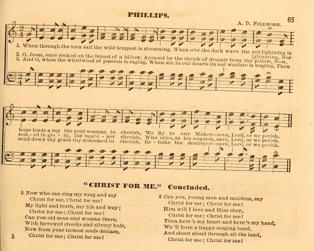 The Violet: a book of music and hymns, with lessons of instruction designed for Sunday Schools, social meetings, and home circles page 65