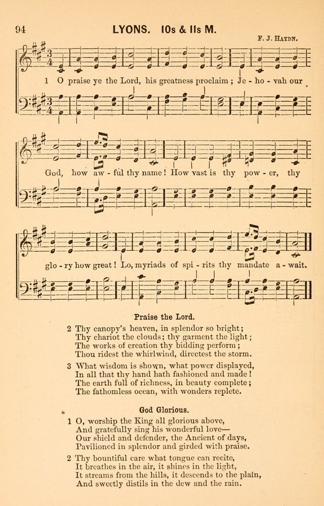 Vestry Harmonies: a collection of hymns and tunes for all occasions of social worship page 99