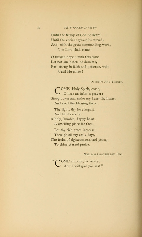 Victorian Hymns: English sacred songs of fifty years page 26