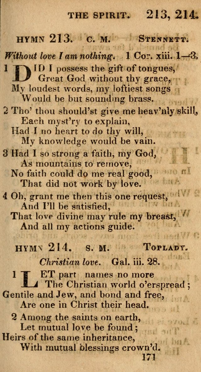 Village Hymns for Social Worship, Selected and Original: designed as a supplement to the Psalms and Hymns of Dr. Watts (6th ed.) page 173