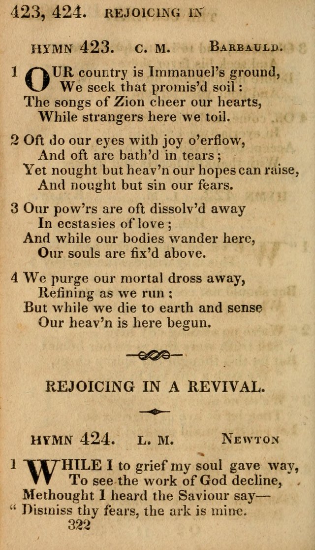 Village Hymns for Social Worship, Selected and Original: designed as a supplement to the Psalms and Hymns of Dr. Watts (6th ed.) page 328
