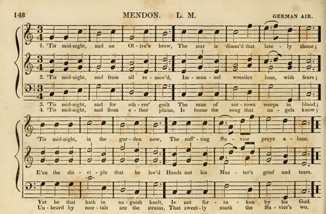 The Vestry Singing Book: being a selection of the most popular and approved tunes and hymns now extant, designed for social and religious meetings, family devotion, singing schools, etc. page 150