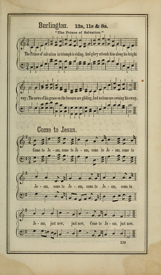 The Voice of melody: a choice collection of hymn tunes for choirs, prayer-meetings, congregations, and family use page 139