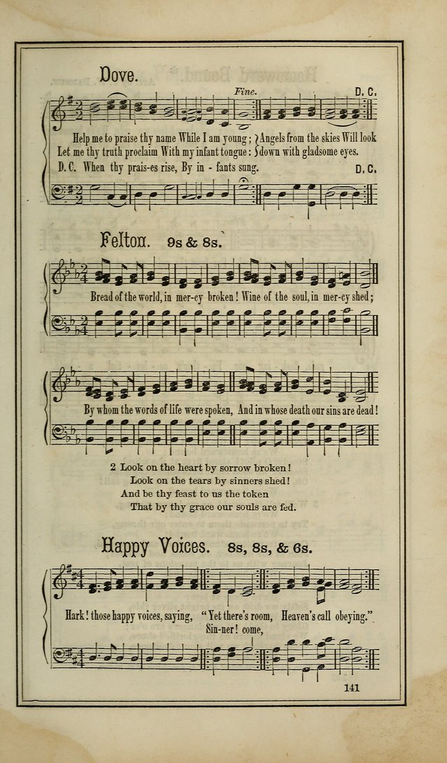 The Voice of melody: a choice collection of hymn tunes for choirs, prayer-meetings, congregations, and family use page 141