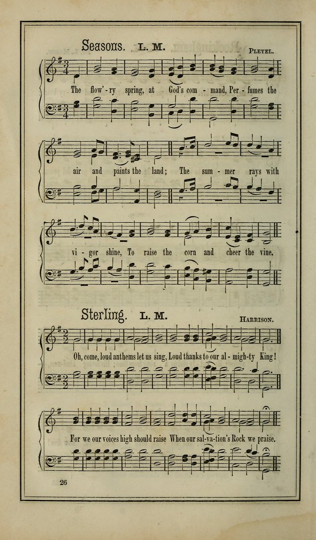 The Voice of melody: a choice collection of hymn tunes for choirs, prayer-meetings, congregations, and family use page 26